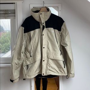 Cream Northface Jacket